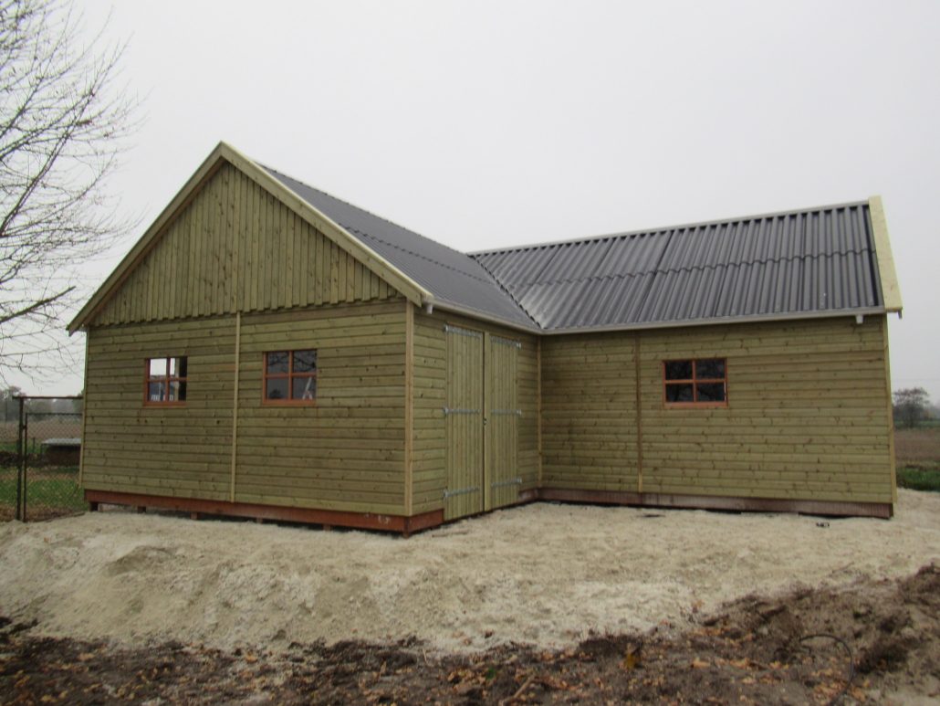 Garage Berging L Vorm Appelscha Houtbouw Hiemstra Twijzel