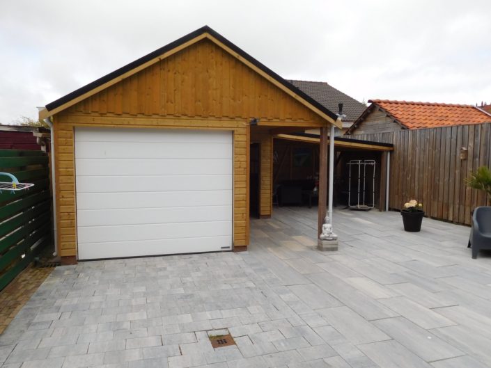 Garage Hb Met Overkapping Houtbouw Hiemstra Twijzel